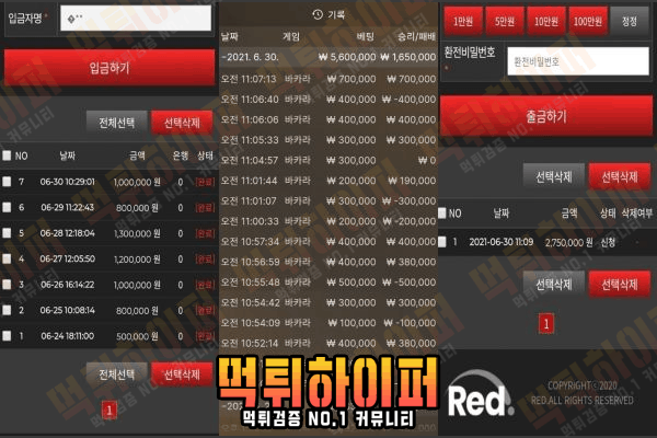 레드-먹튀증거